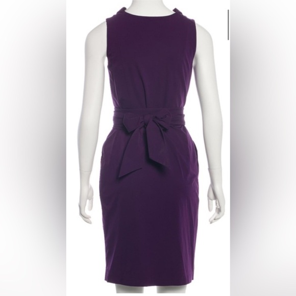 Diane Von Furstenberg DVF Hampton Wrap Dress Purple Excellent Size 4 - Picture 9 of 9